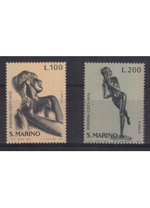 1974  San Marino Europa 2 valori nuovi Sassone 918-9